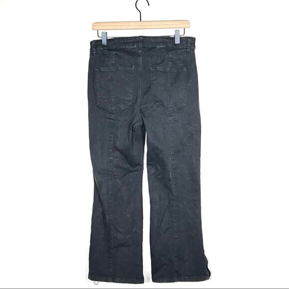 For the Republic  black flared leg jeans with ankle zippers size 10 B47 - Picture 4 of 4